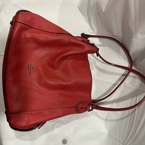 Coach Edie 31 Pink Leather Shoulder Bag